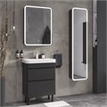Тумба EQUIL Eltoro 70 напольная 2 ящ. черный софт (под раковину 9595-70) tnELTR70.2Y-03