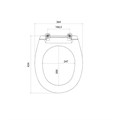 Сиденье для унитаза, полипропилен, 030, Milardo, 030PP0EM31 030PP0EM31