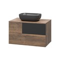 Коломбо - 80 Тумба подвесная 2 ящ. с отталк. + раковина УТ000013907