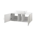 RICHARD -105 Тумба подвесная 2 дв. белый / столешница / раковина УТ000014116