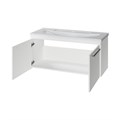 CATANIA -100 Тумба подвесная белая (эмаль) + раковина УТ000013910