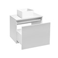 Тумба Runo Бари 50 белая под накладной умывальник (00-00001472) 00-00001472