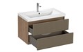 Тумба под раковину подвесная CERSANIT CLASSIC RIBBLE 80 для COMO 80 коричневый (69280) 69280