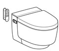 Подвесной унитаз-биде Geberit AquaClean Mera Comfort, арт. 146.210.21.1 (старый арт. 146.214.21.1) 146.210.21.1