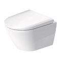 Подвесной унитаз Duravit D-Neo 45880900A1 укороченный, безободковый, с сиденьем микролифт 45880900A1 - фото 193798