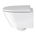 Подвесной унитаз Duravit D-Neo 45880900A1 укороченный, безободковый, с сиденьем микролифт 45880900A1