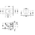 Унитаз подвесной Duravit Architec 45726900A1 безободковый, с микролифтом 45726900A1