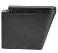 Унитаз подвесной Lemark Florex 9612002 безободковый, с микролифтом, матовый черный 9612002