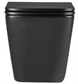 Унитаз подвесной Lemark Florex 9612002 безободковый, с микролифтом, матовый черный 9612002