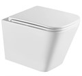 Унитаз подвесной Lemark Florex 9614001 безободковый, с микролифтом, белый глянец 9614001 - фото 193885