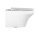 FRANZ D RIMLESS Безободковый подвесной унитаз, EWC700-124W, Белый, Сантехнический фаянс EWC700-124W