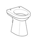 Geberit Renova Comfort Унитаз напольный, высота чаши 49 см, горизонтальный выпуск 218520000 218520000