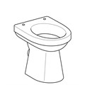 Geberit Renova Comfort Унитаз напольный, высота чаши 45 см, с полочкой, горизонтальный выпуск 218510000 218510000