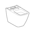 Geberit iCon Square Чаша унитаза напольного 6л, универсальный выпуск 200920000 200920000