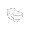 Geberit Bambini Унитаз подвесной для детей 6л, горизонтальный выпуск 201700000 201700000