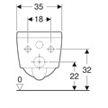 Geberit Xeno Унитаз подвесной безободковый Rimfree® 500.500.01.1 500.500.01.1