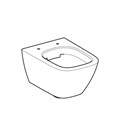 Подвесной унитаз Geberit Smyle Square, с укороченным вылетом, закрытая форма, Rimfree 500.379.01.1 500.379.01.1