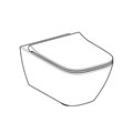 Geberit Smyle Square Унитаз подвесной безободковый Rimfree® в комплекте с сиденьем с плавным закрыванием SoftClose и быстросъемный крепление QuickRelease, глубина 54 см, 500.685.01.1 500.685.01.1