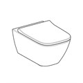 Geberit Smyle Square Унитаз подвесной безободковый Rimfree® в комплекте с сиденьем с плавным закрыванием SoftClose и быстросъемный крепление QuickRelease, глубина 54 см, 500.683.01.1 500.683.01.1
