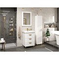 GLOSTER - 60 Тумба с 3 ящ. напольная, белый + раковина УТ000014478
