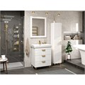 GLOSTER - 70 Тумба с 3 ящ. напольная, белый + раковина УТ000014479