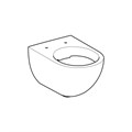 Geberit Acanto Унитаз безободковый Rimfree®, 4,5/6 л, подвесной, вкл. скрытое настенное крепление 500.600.01.2 500.600.01.2