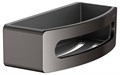 Полочка для ванной Keuco ELEGANCE 11658350001, корзинка для душа, со съемной пластиковой вставкой, титан чёрный шлифованный/антрацит 11658350001 - фото 194991