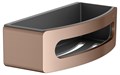 Полочка для ванной Keuco ELEGANCE 11658290001, корзинка для душа, со съемной пластиковой вставкой, красное золото шлифованное/антрацит 11658290001 - фото 194993
