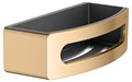 Полочка для ванной Keuco ELEGANCE 11658250001, корзинка для душа, со съемной пластиковой вставкой, латунь шлифованная /антрацит 11658250001 - фото 195067
