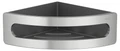 Полочка для ванной Keuco ELEGANCE 11657210001, корзинка для душа, угловая, со съемной пластиковой вставкой, нержавеющая сталь finish/антрацит 11657210001