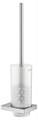 Ершик для унитаза KEUCO EDITION 11 11164219000 в комплекте с держателем, хрустальной матовой колбой и запасной головкой ершика, подвесной, нержавеющая сталь finish 11164219000