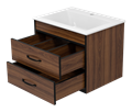 Кедр - 60 Тумба подвесная с 2 ящ. + раковина УТ000014436