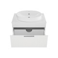ENFIDA - 70 Тумба подвесная белая мат. эмаль 1 ящ. + раковина УТ000014764 ENFIDA - 70 Тумба подвесная белая мат. эмаль 1 ящ. + раковина УТ000014764