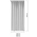 Душевая занавеска KEUCO PLAN, 14943000320, 2000x1800 мм, светло-серый/11 люверсов 14943000320