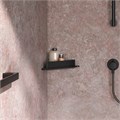 Угловая полочка для душа со стеклоочистителем KEUCO AVENO, 14657370100, черный матовый 14657370100