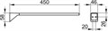 Полотенцедержатель KEUCO AVENO, 14620370000, одинарный, 450 мм, черный матовый 14620370000