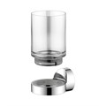 Держатель стакана KEUCO REVA, 12850019000, в комплекте с хрустальным стаканом, хром 12850019000