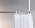 Душевая занавеска KEUCO PLAN, 14943000120, 2000x1800 мм, белый/11 люверсов 14943000120