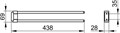 Полотенцедержатель KEUCO PLAN, 14918070000, 438 мм, нержавеющая сталь 14918070000