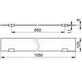 Стеклянная полочка  KEUCO EDITION 11, 11110015100, 1050х8х125 мм 11110015100