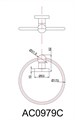 Кольцо для полотенец, AC0979C, хромированная латунь, глянцевое. AC0979C
