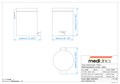 Ведро для мусора Mediclinics PP1305C, с педалью, материал: сталь AISI 430, поверхность: глянцевая PP1305C