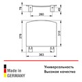 Сиденье KEUCO Plan 14980010037 для душа и ванны откидное, темно-серый /хром 14980010037