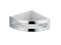 Полочка для ванной Keuco ELEGANCE 11657010000, корзинка для душа, угловая, со съемной пластиковой вставкой, хром/белый 11657010000 - фото 197938