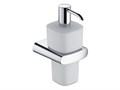 Дозатор для жидкого мыла Keuco ELEGANCE 11654019000 в комплекте держателем и насосиком, стекло опаловое/хром 11654019000 - фото 198133