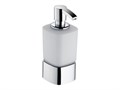 Дозатор для жидкого мыла Keuco ELEGANCE 11653019001, для пенного мыла, в комплекте с держателем и насосиком, настольный, опаловое стекло/хром 11653019001 - фото 198135
