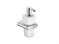 Дозатор для жидкого мыла Keuco ELEGANCE 11653019000, для пенного мыла, в комплекте с держателем и насосиком, опаловое стекло/хром 11653019000 - фото 198137