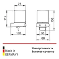 Дозатор для жидкого мыла Keuco ELEGANCE 11652019000 в комплекте с держателем и насосиком, хрустальный матовый/хром 11652019000