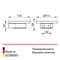 Полочка для мыла в комплекте с хрустальной мыльницей хром 14955019000 14955019000