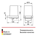 Дозатор для жидкого мыла Keuco Edition 11 11152019000 в комплекте держателем и насосиком, хрустальное стекло матовое/хром 11152019000